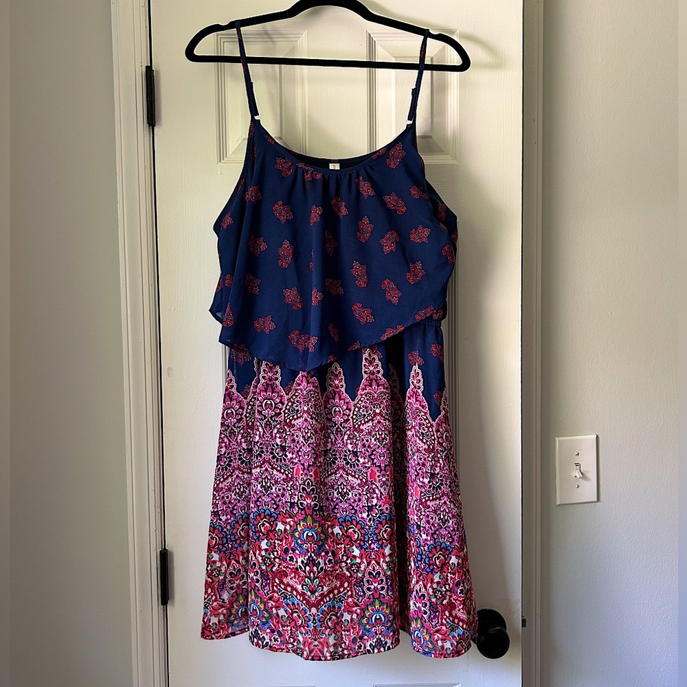 Xhilaration Boho Paisley Pattern Dress